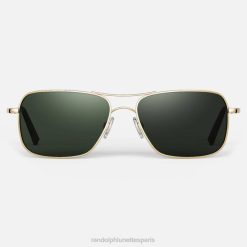 Randolph archer Or 23 carats et Agx | Randolph Lunettes De Soleil 80BN74 lentille en nylon polarisée
