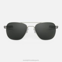 Randolph aviateur 7 bronze à canon et gris américain | Randolph Lunettes France 80BN114 lentille en verre polarisé