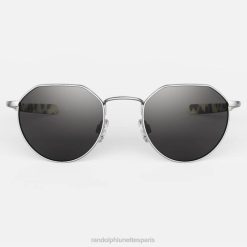 Randolph hamilton chrome mat et gris américain | Randolph Lunettes France 80BN91 lentille en nylon polarisée