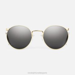 Randolph p3 Or 23 carats et gris américain | Randolph Lunettes France 80BN29 lentille en verre polarisé