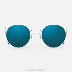 Randolph p3 Or blanc 23 carats et cobalt | Randolph Lunettes France 80BN7 lentille en verre polarisé