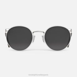 Randolph p3 argent satiné et gris côtier | Randolph Lunettes De Soleil 80BN54 lentille polarisée en nylon dégradé