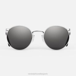 Randolph p3 chrome brillant et gris américain | Randolph Lunettes France 80BN128 lentille en verre non polarisée