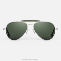 Randolph sportif chrome brillant et agx | Randolph Lunettes France 80BN53 lentille en verre polarisé